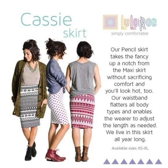 LulaRoe- stretchy Cassie pencil skirt - Picture 5 of 7